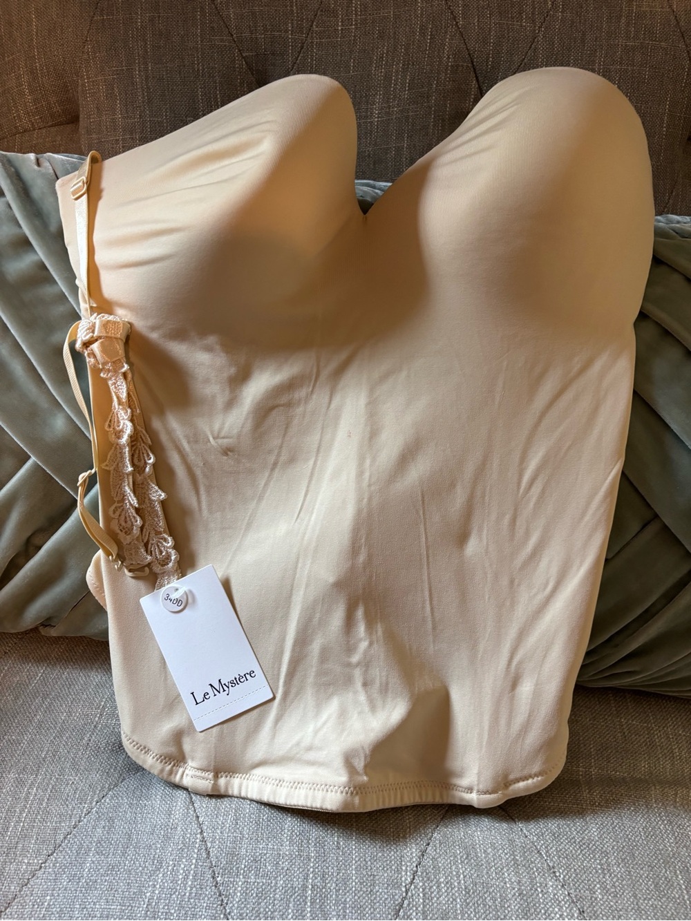 Le Mystère Strapless Shaping Bustier in Beige